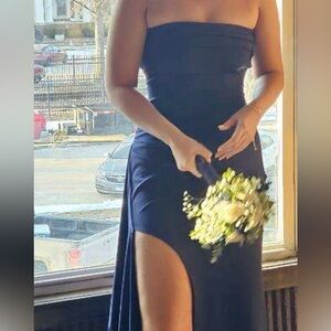 Amazon Essentials Navy High Low Dress